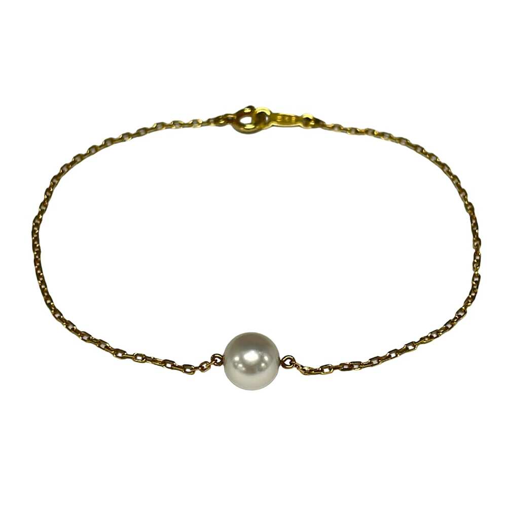 Mikimoto Bracelet 18K Yellow Gold Pearl